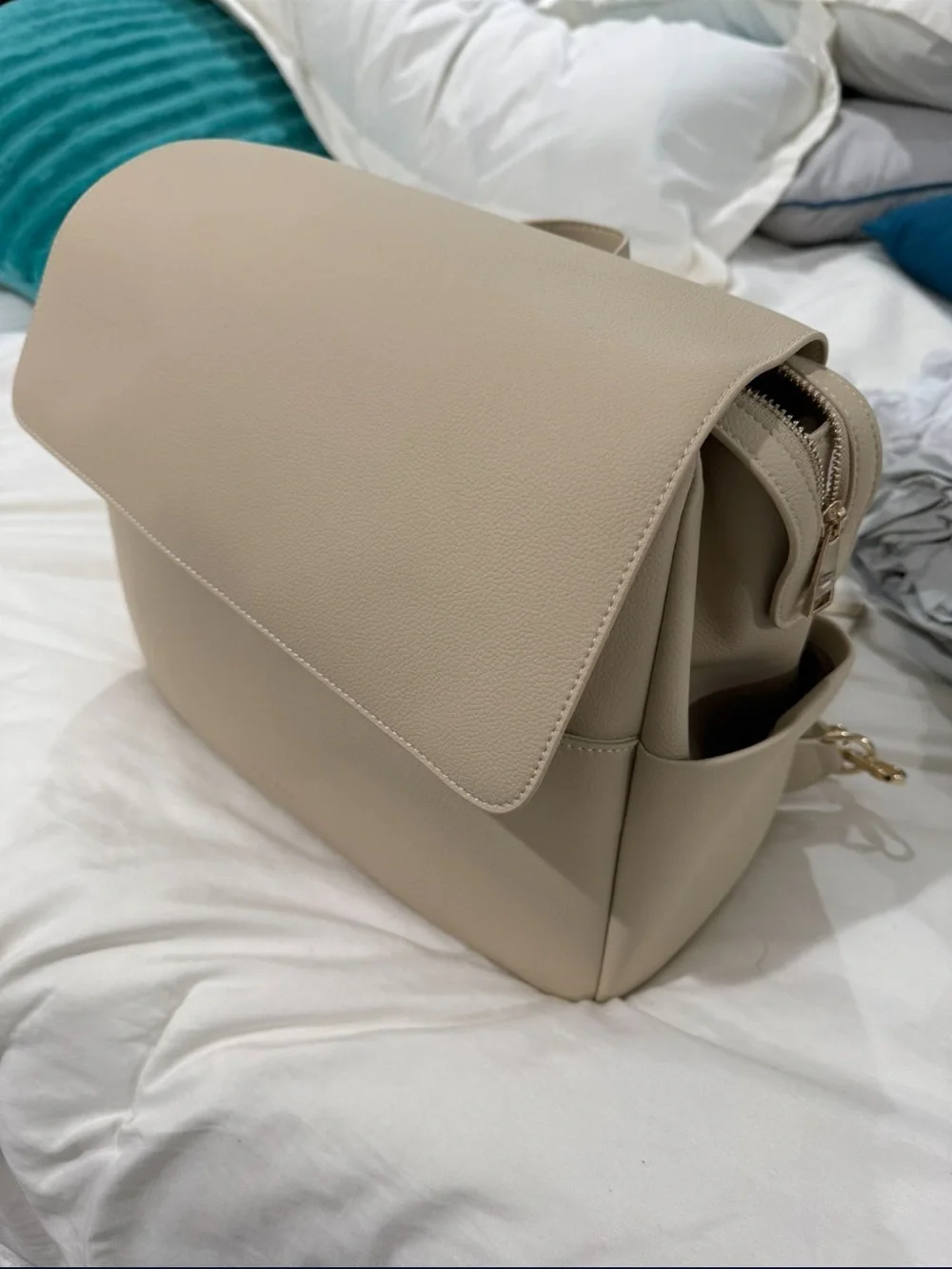 Minimal Cream Baby Backpack Bag